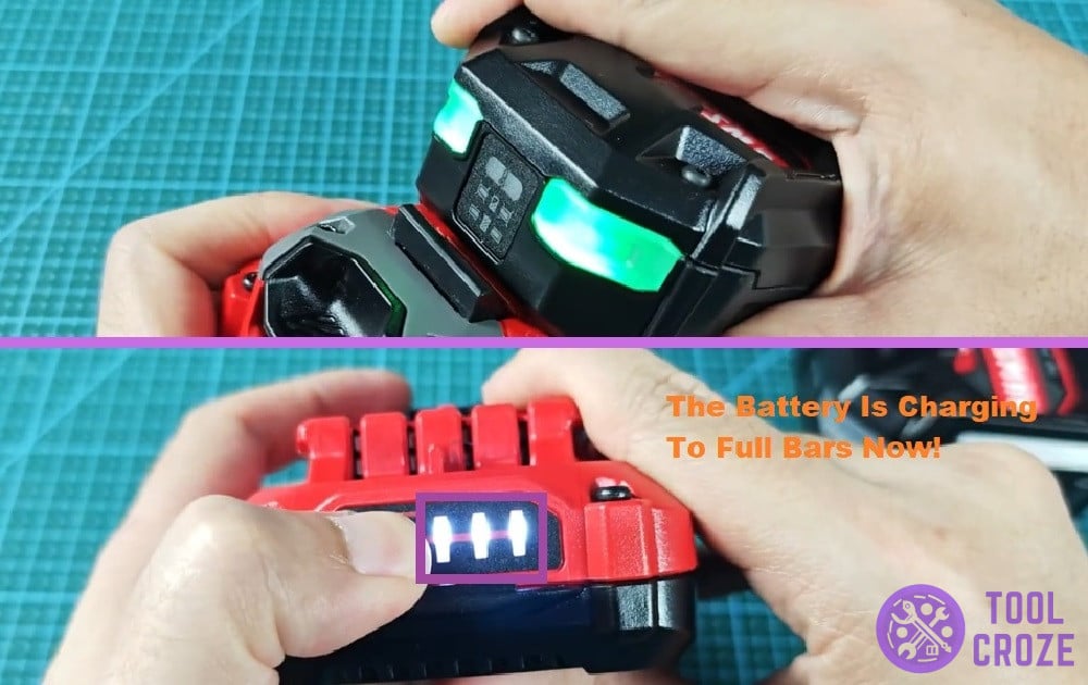 craftsman battery properly charging again