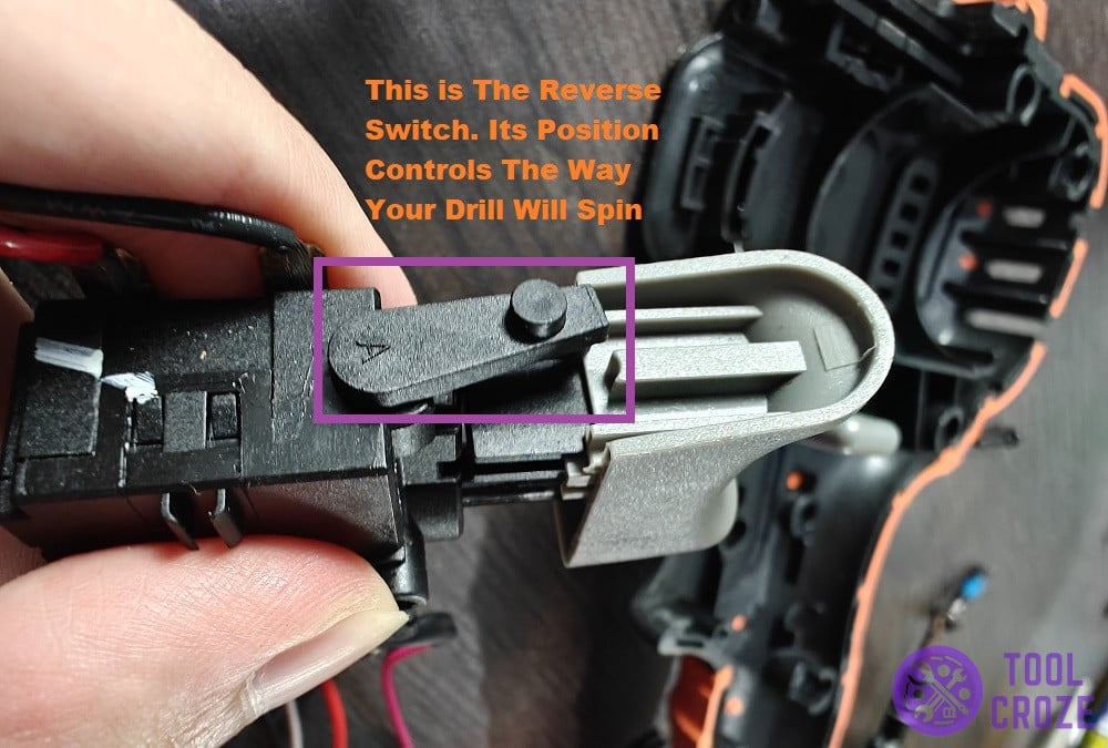 gear knob on top of the trigger switch