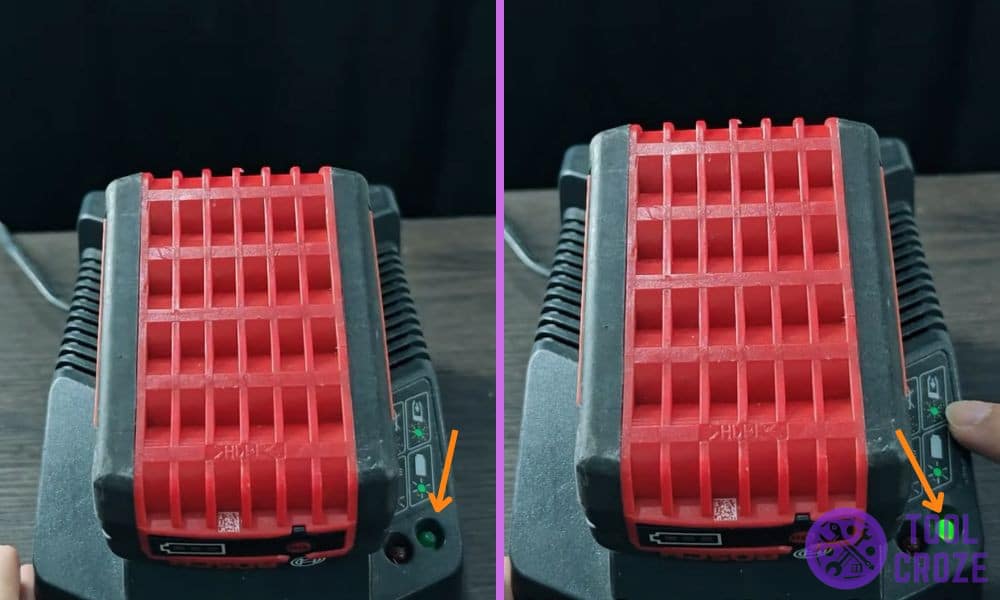 green blinking on bosch charger