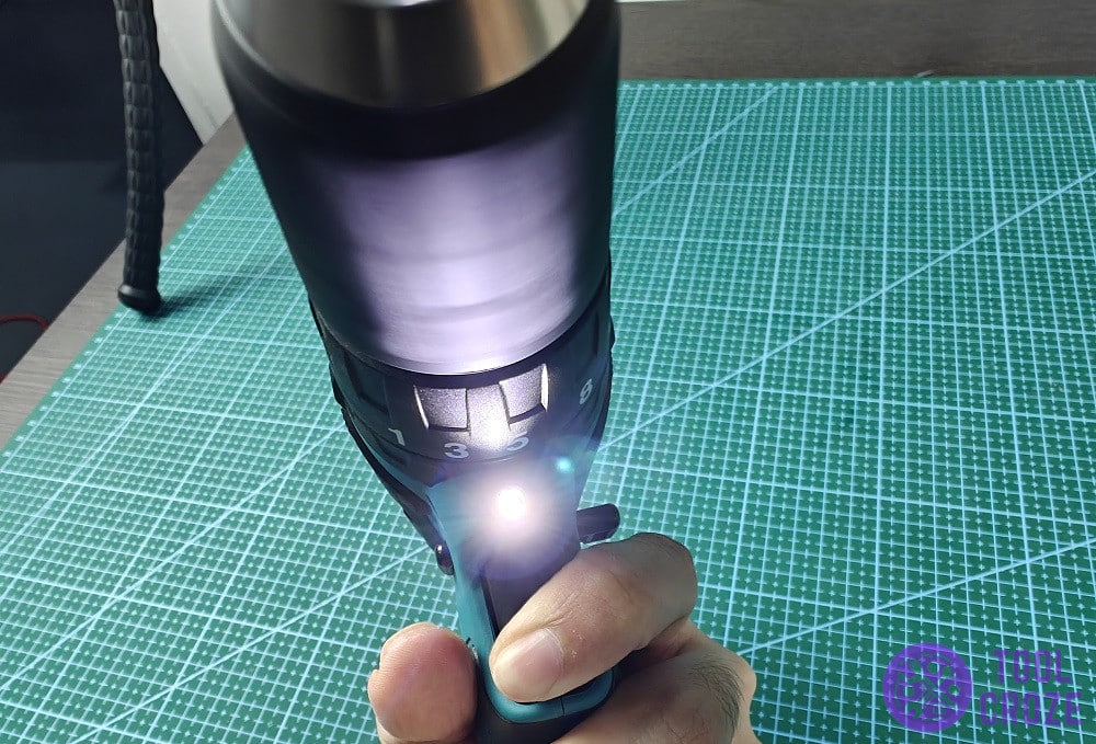 light comes on but drill not functioning