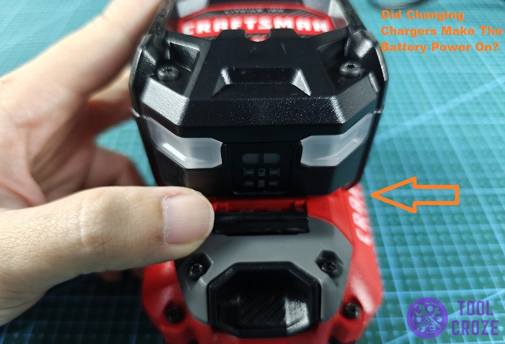 plug the craftsman battery into another charger