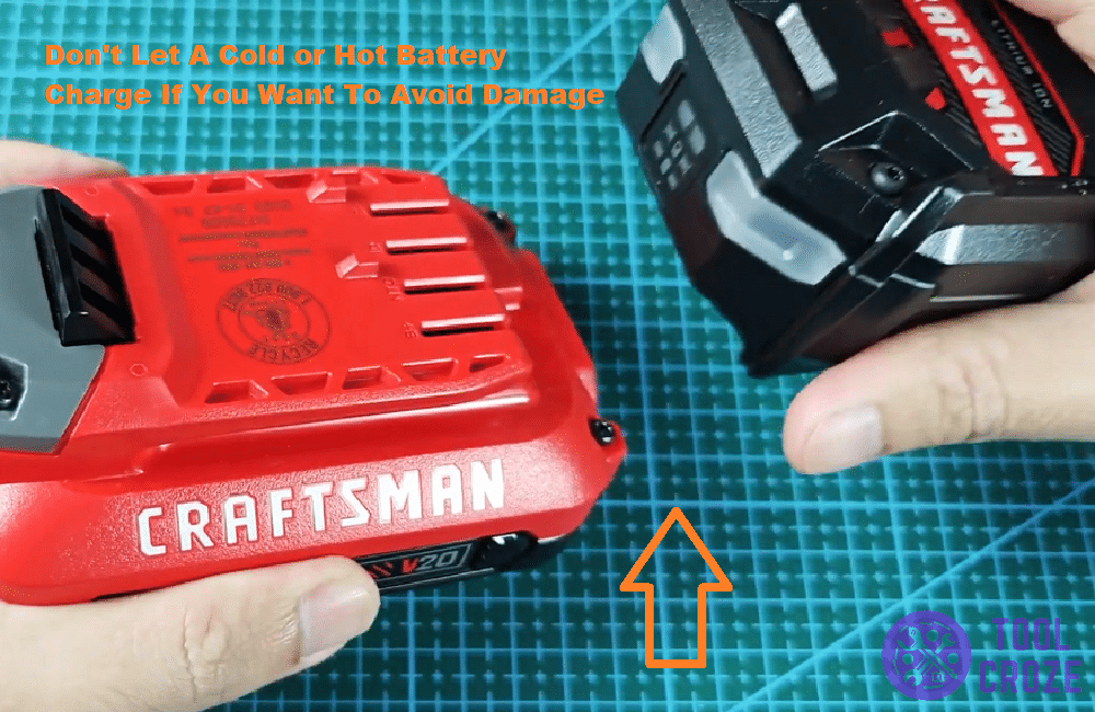 remove craftsman 20v battery from charger