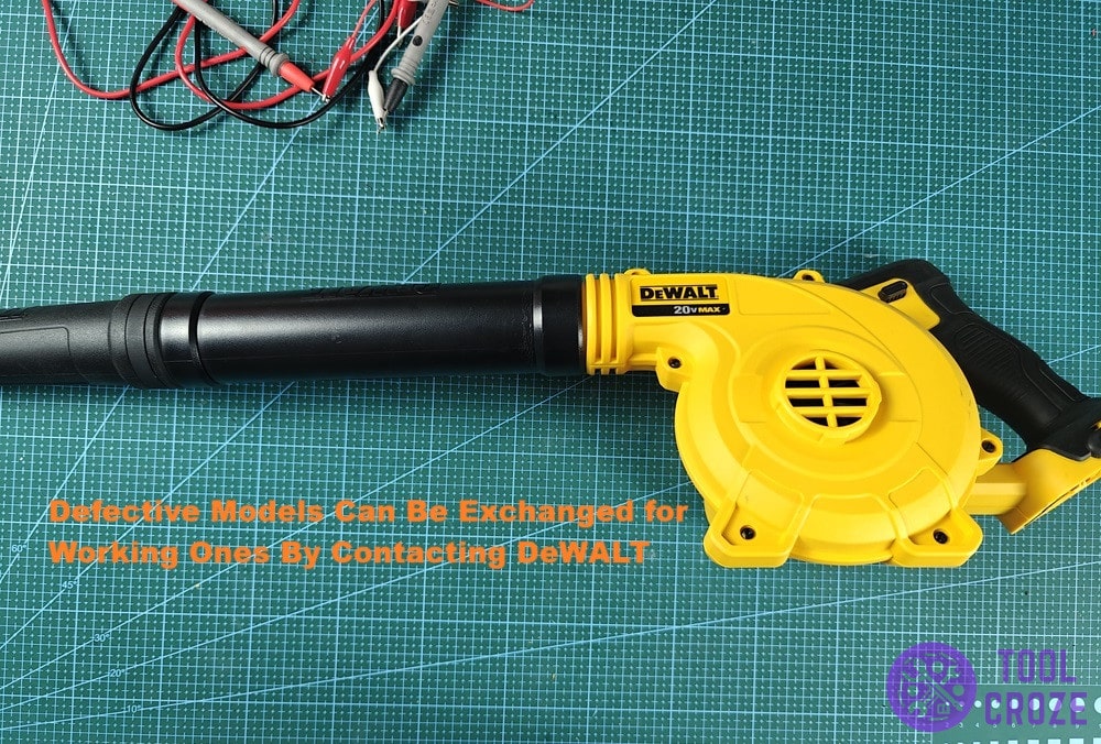 there are known issues with the dewalt blower