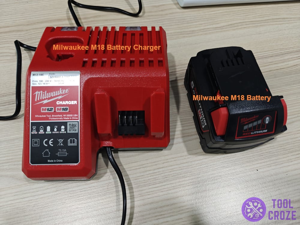 Milwaukee M18 Battery Charger and Milwaukee M18 Battery