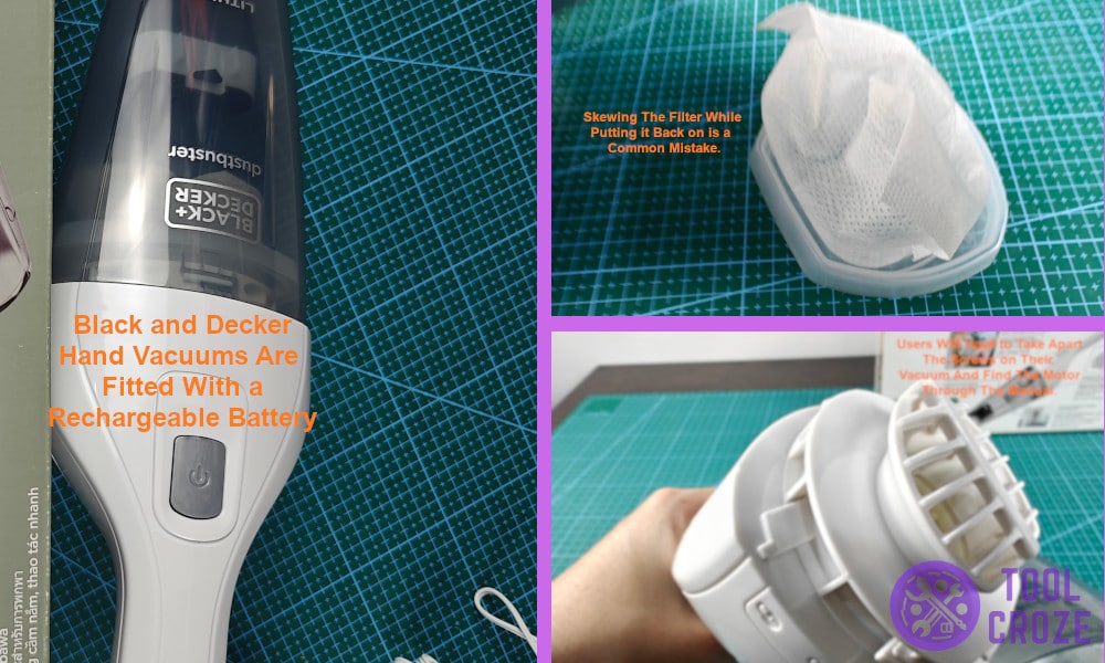 black and decker hand vacuum not picking up