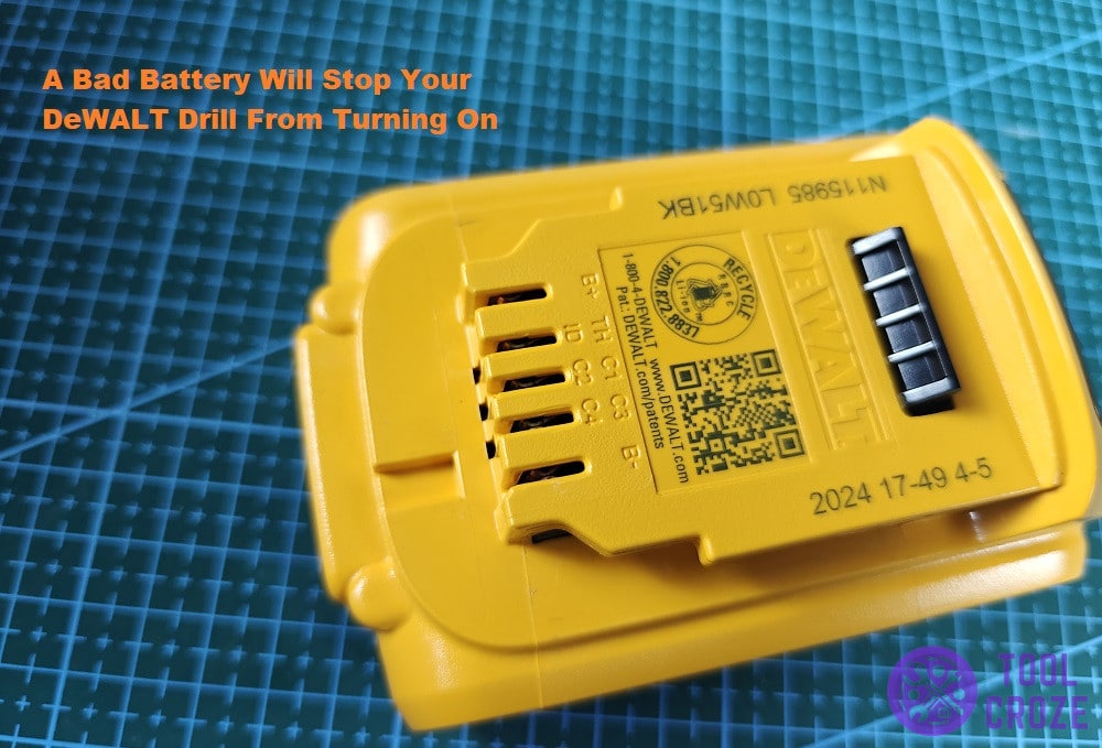 dewalt battery may be problematic