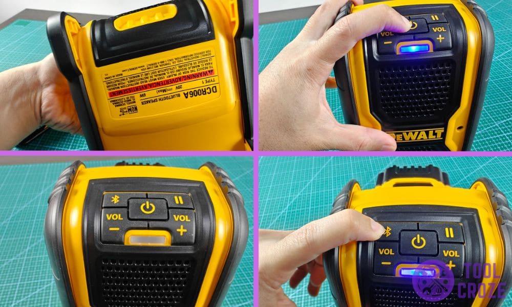dewalt bluetooth speaker not connecting