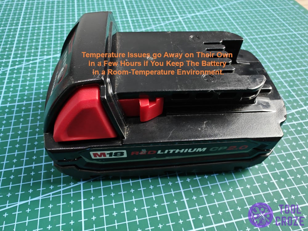 keep the battery in a room-temperature environment.
