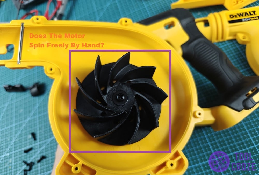 motor inside dewalt blower