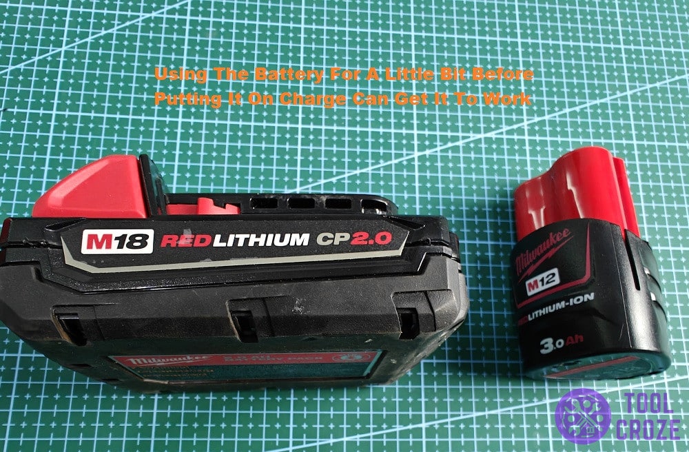 use the battery and then try charging