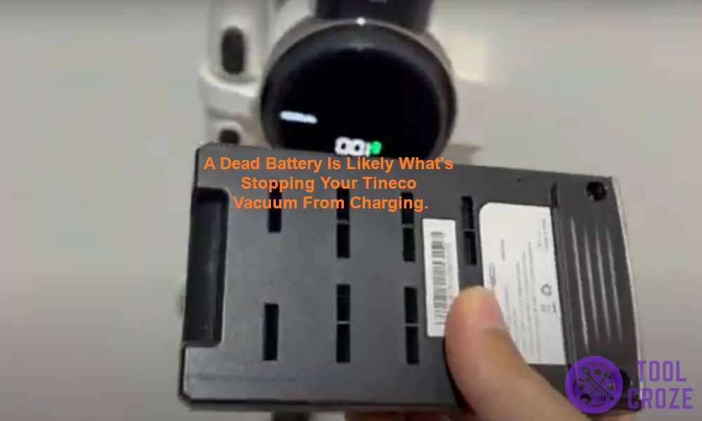 A dead battery is likely what's stopping your Tineco vacuum from charging.