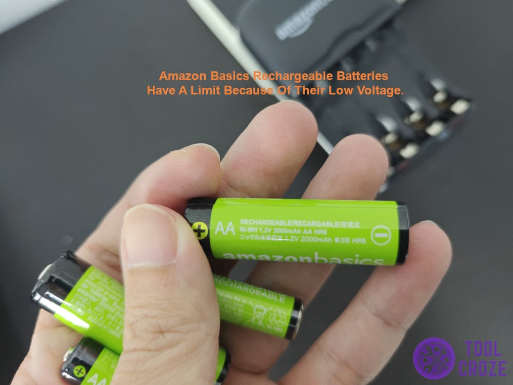 Amazon Basics rechargeable batteries have a limit because of their low voltage.