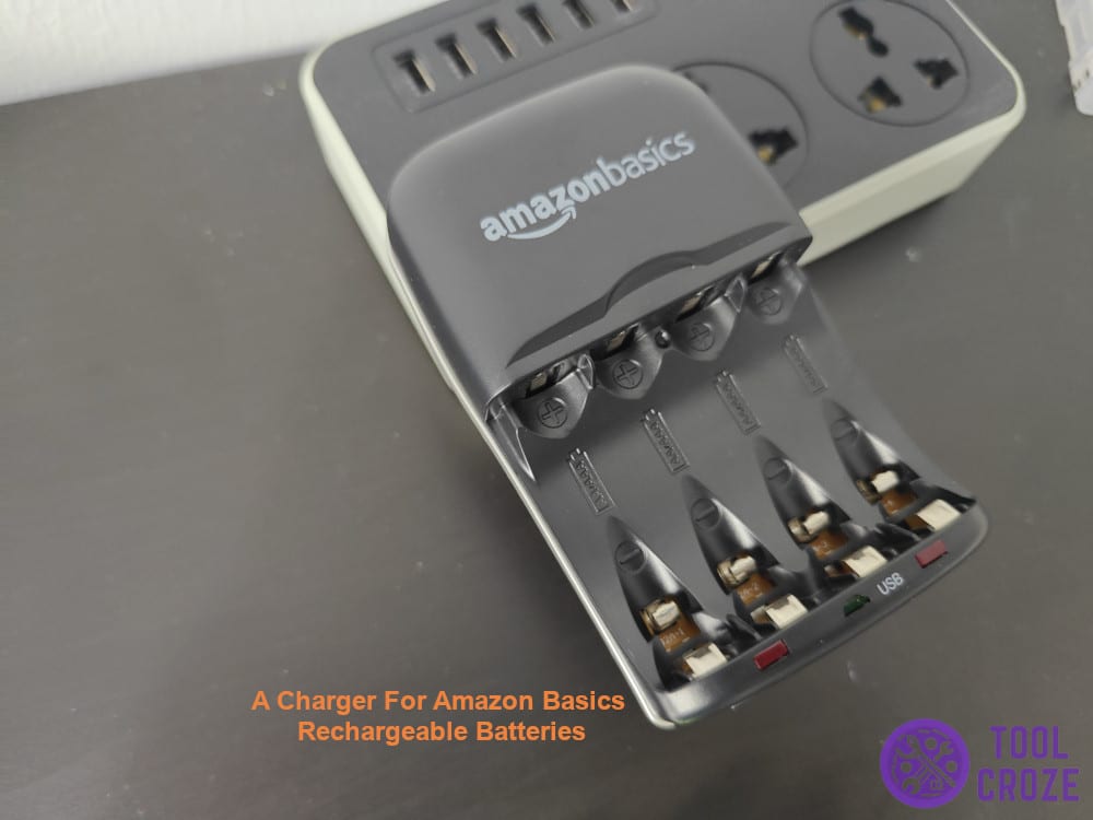 Charger for Amazon Basics rechargeable batteries