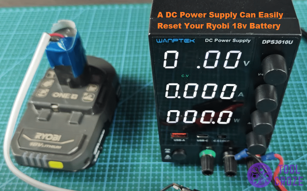 connect ryobi battery to DC power supply