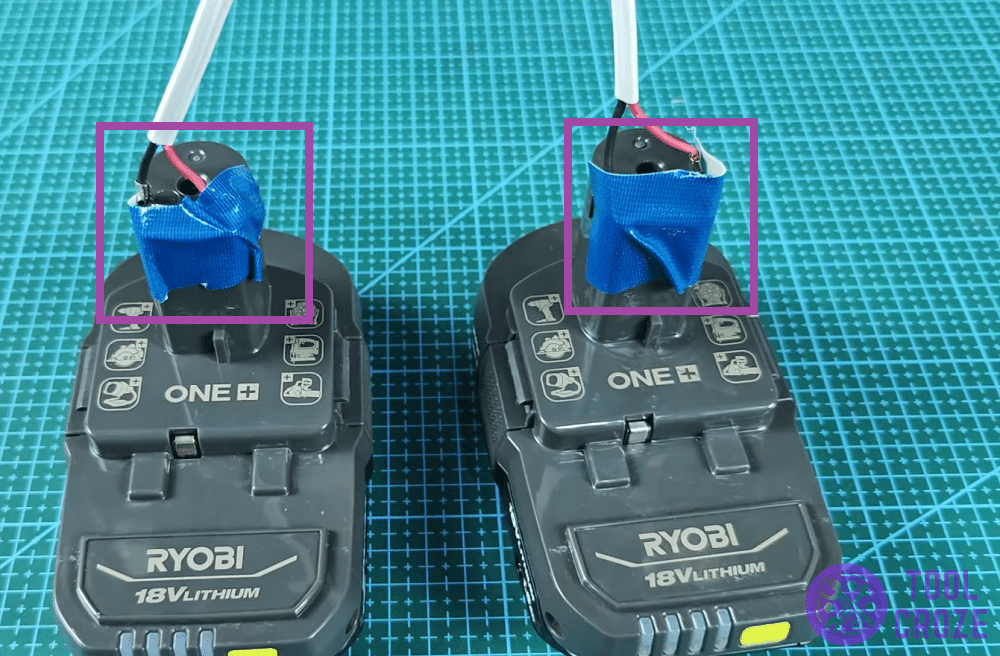 connect two ryobi batteries