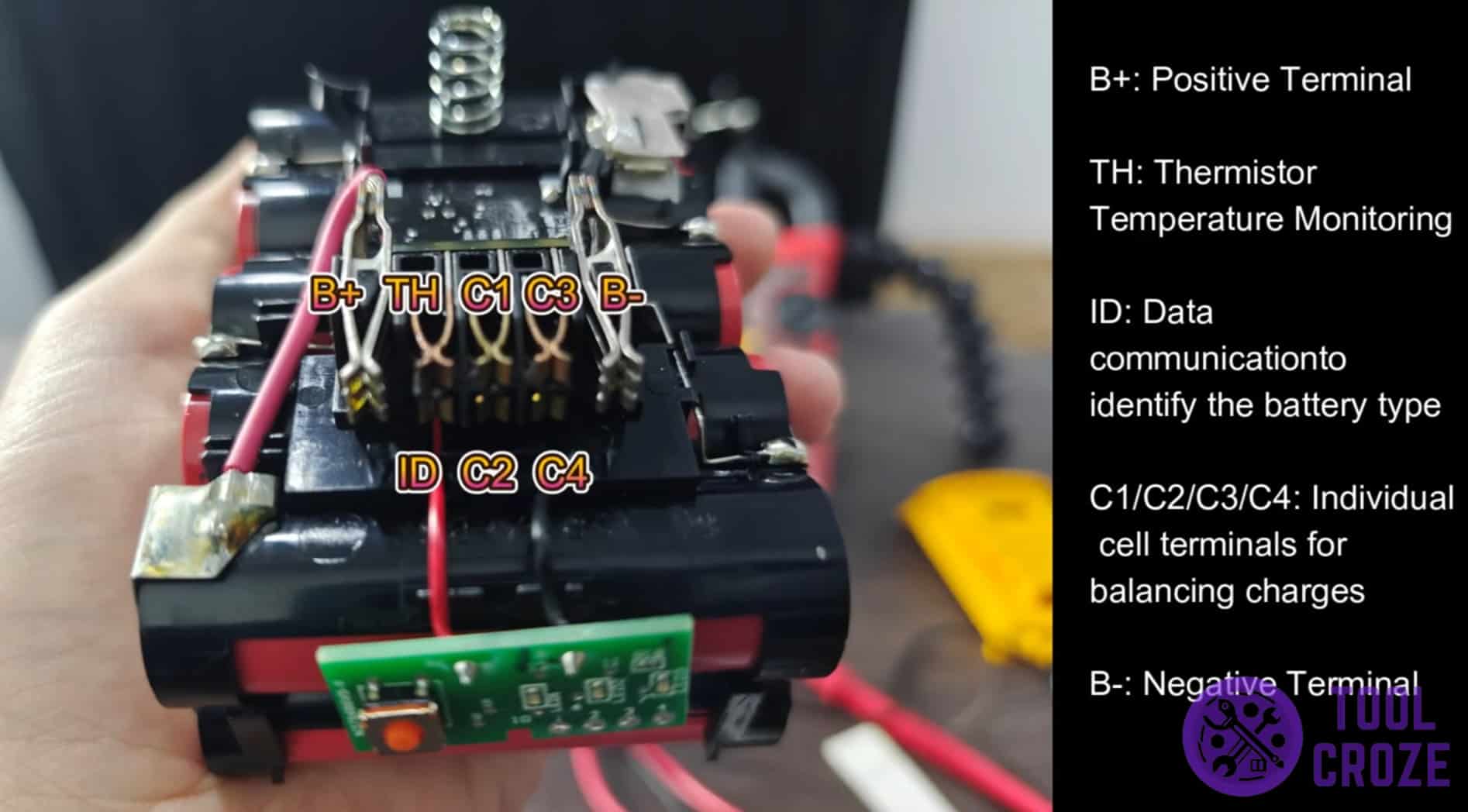 dewalt 20v battery terminal explanation