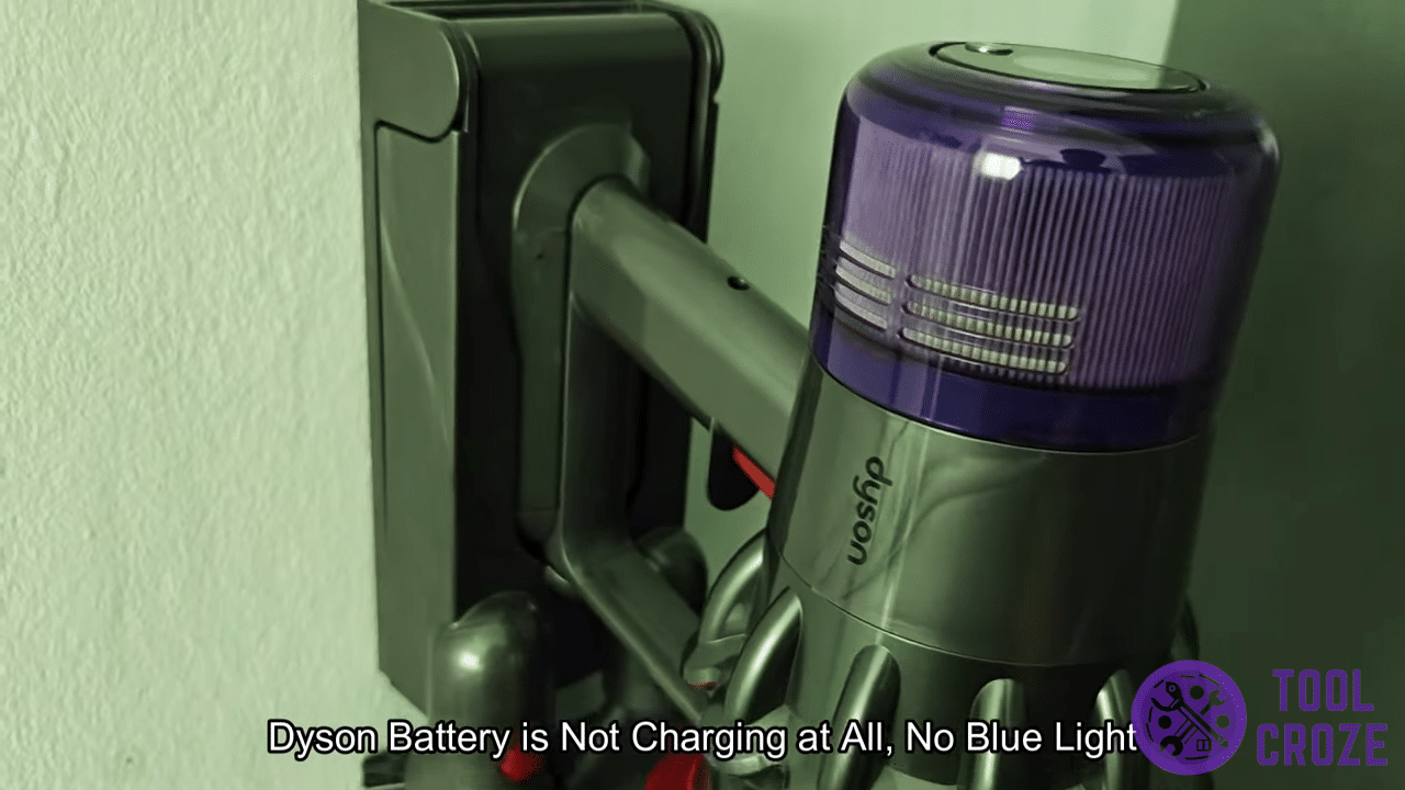 dyson vacuum not charging on charger
