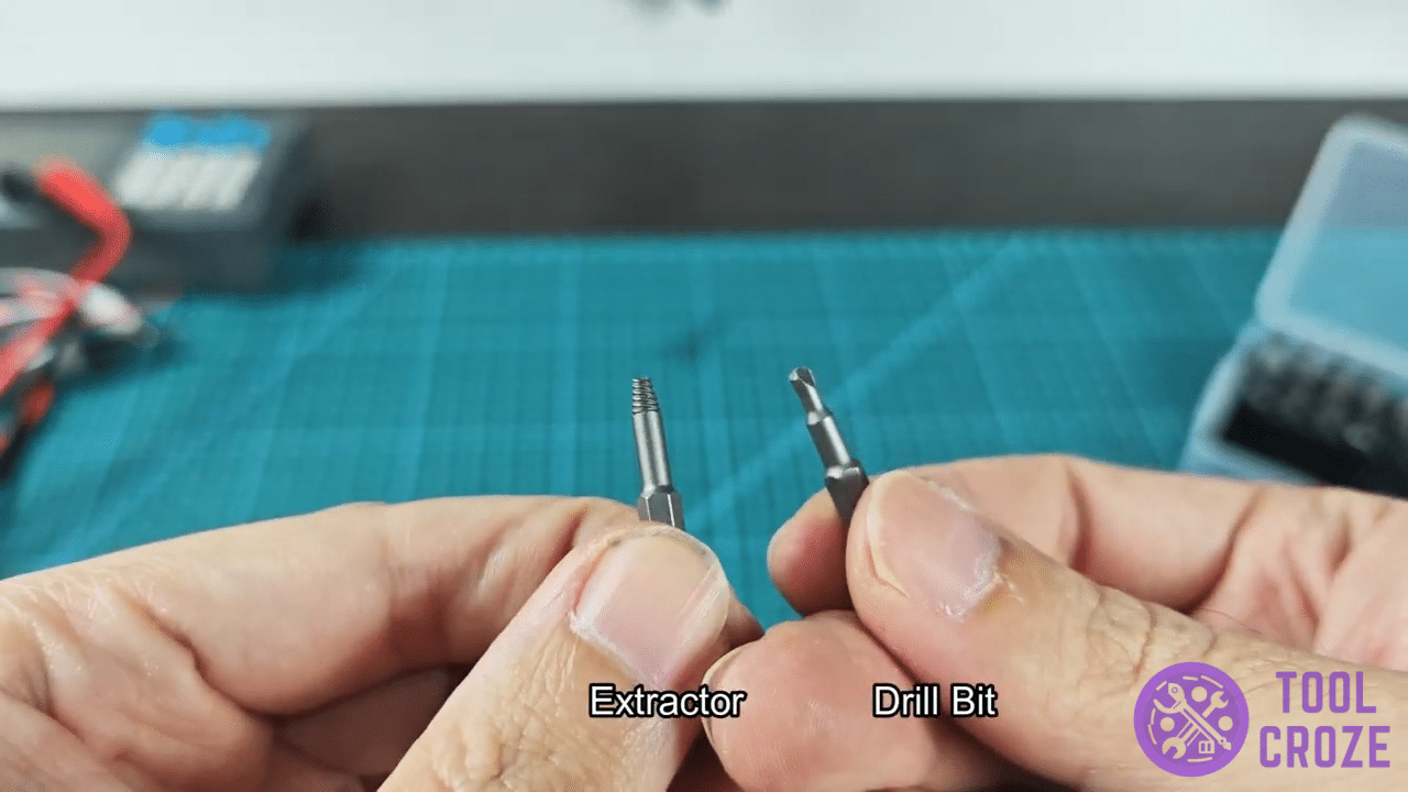 loosen screw extractor and bit
