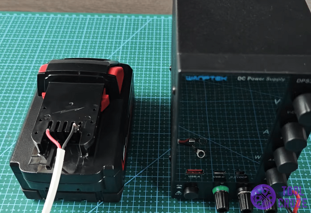 use a DC power supply with milwaukee battery