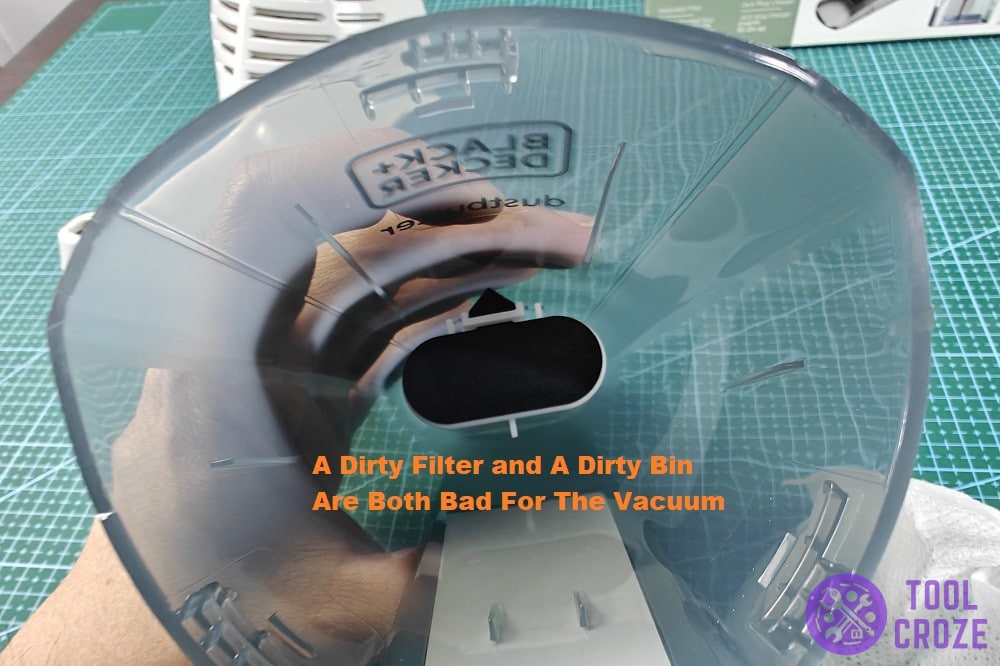 very dirty filters and bins cause issues