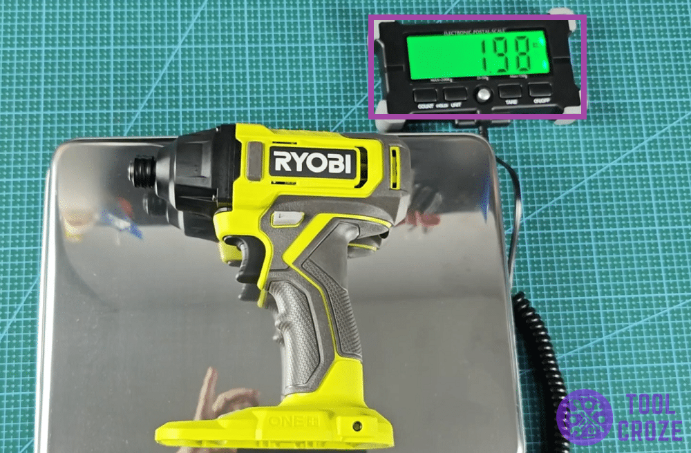 weight of the ryobi impact drill