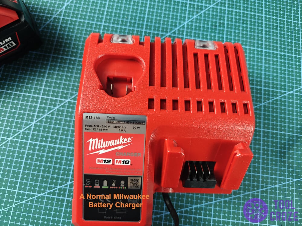 A normal Milwaukee charger