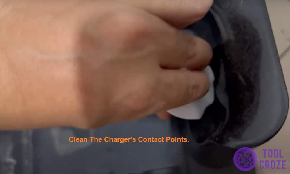 Clean The Charger's Contact Points