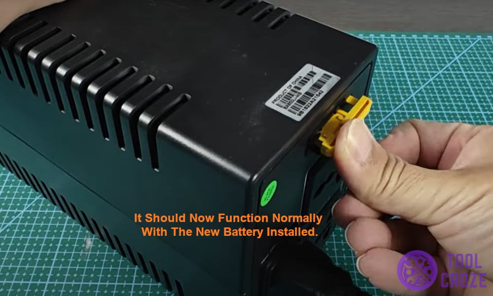 It should now function normally with the new battery installed.