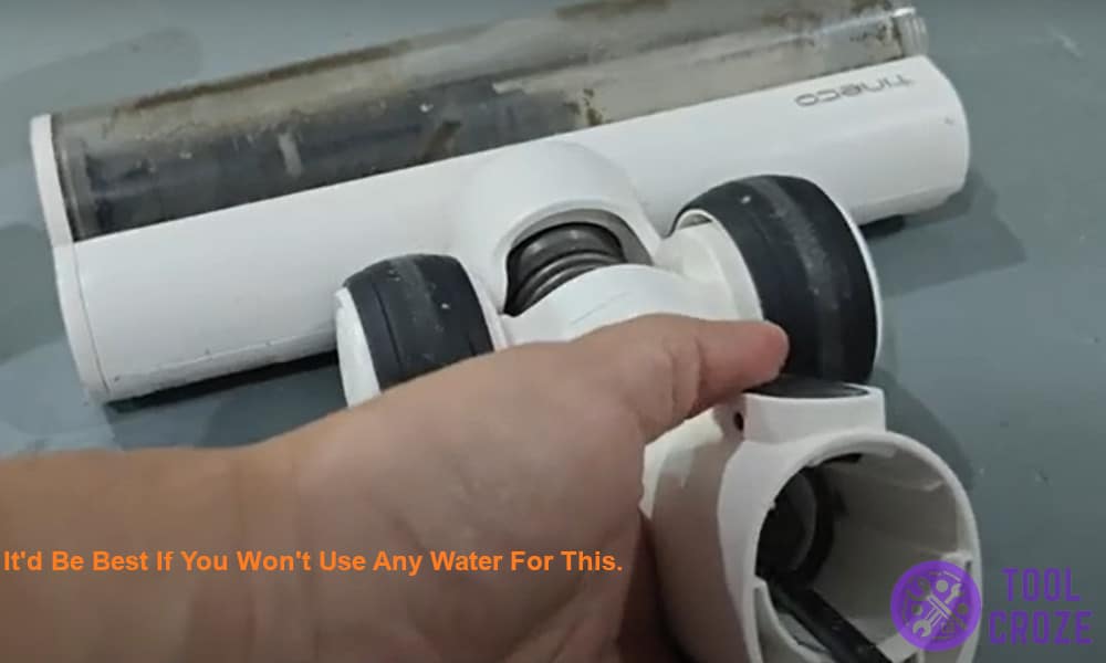 It'd be best if you won't use any water for this.