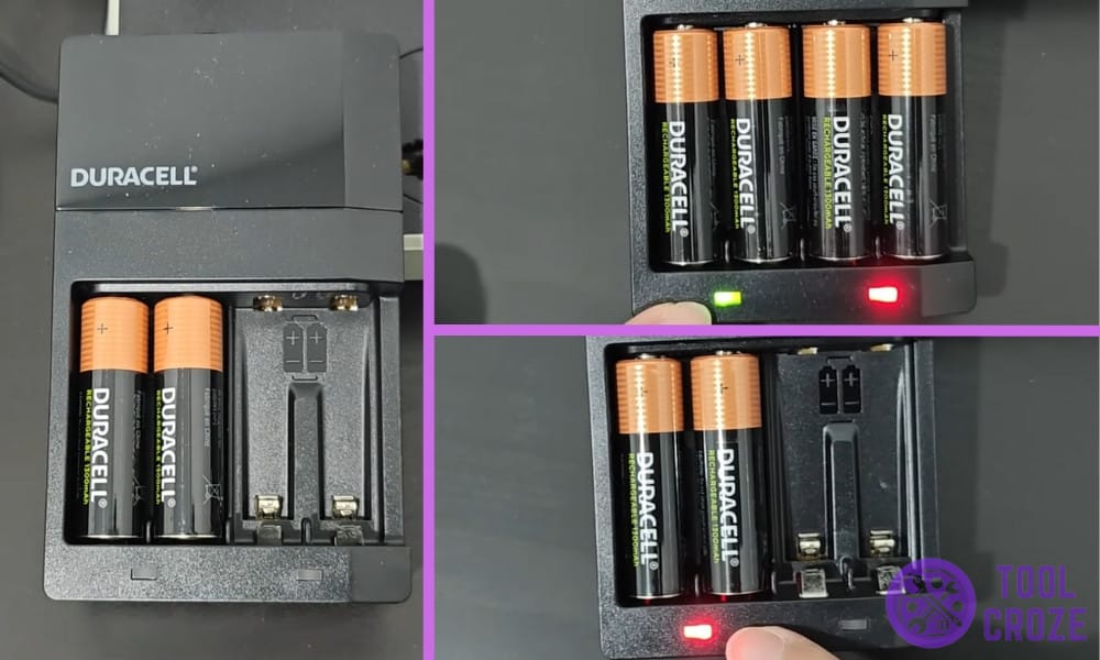 Meaning of Duracell Battery Charger Lights