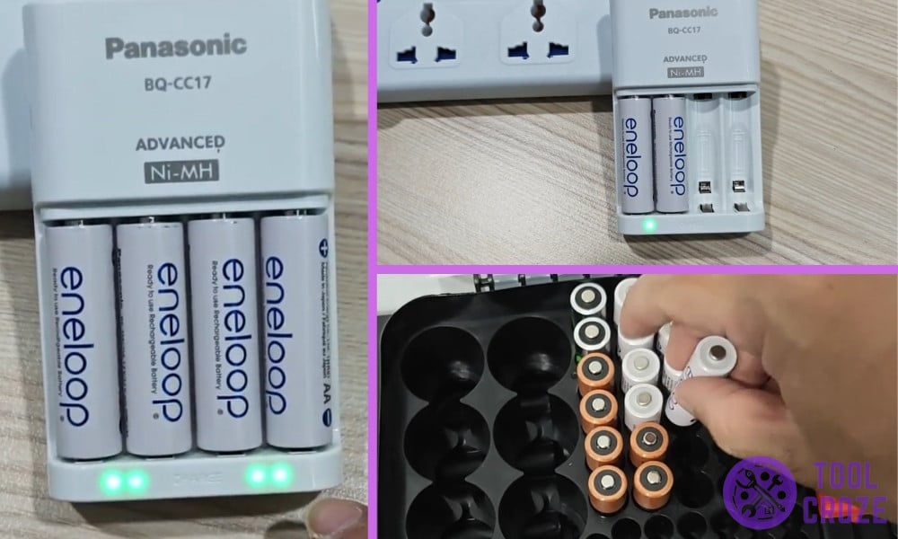 Meaning of Panasonic Eneloop Battery Charger Lights