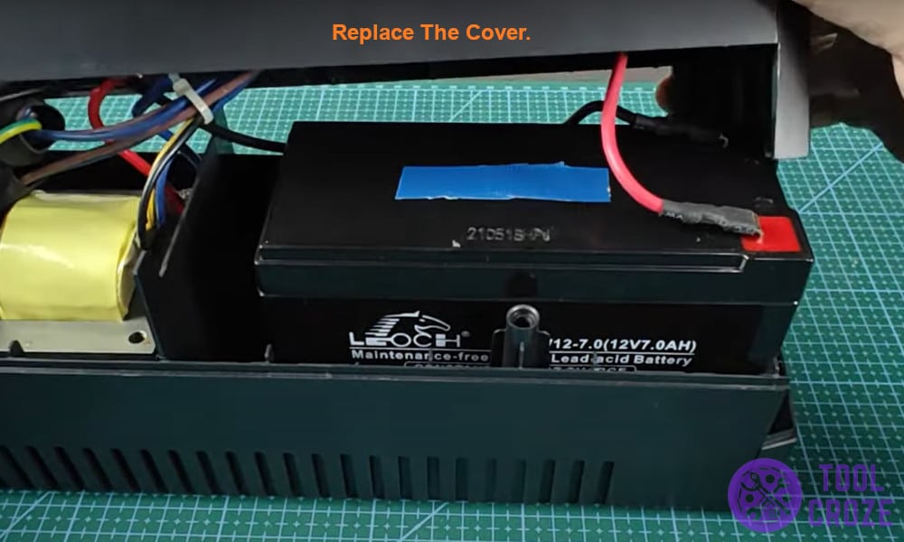 Replace the cover.