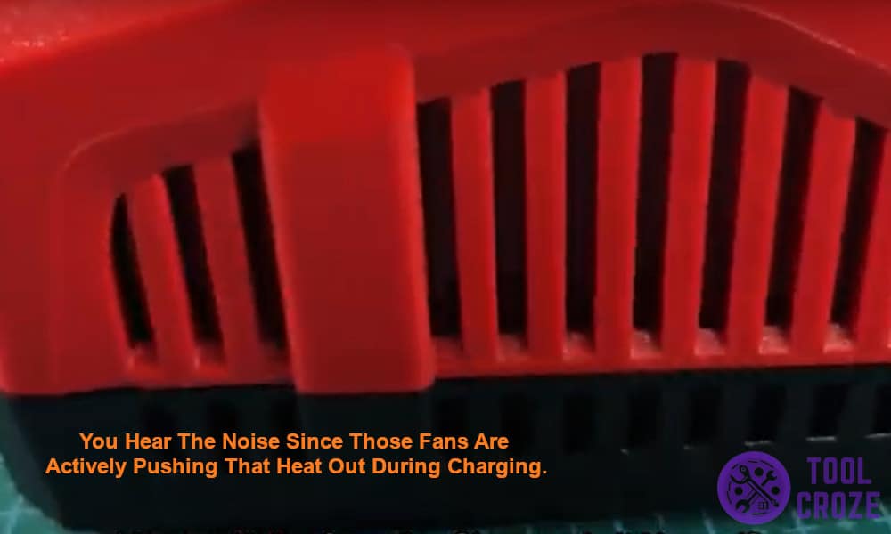 Those fans are actively pushing that heat out during charging.