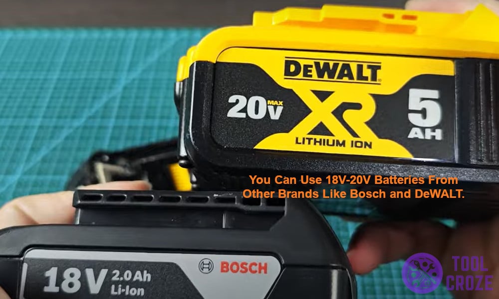 You can use similar batteries from other brands like Bosch or DeWalt.