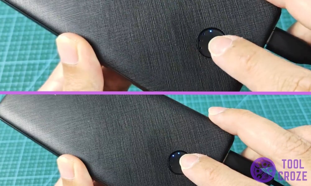 blue light blinking on anker power bank
