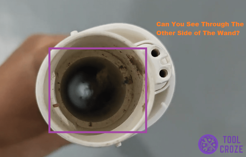 check for blockages in the wand