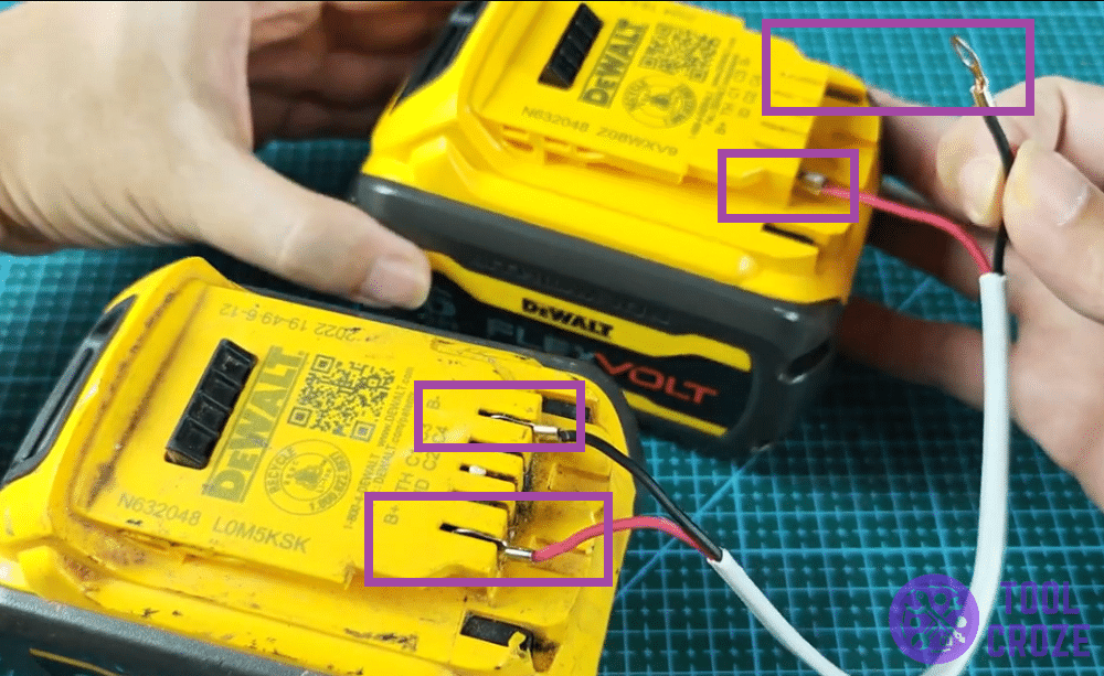 connect both flexvolt 60v terminals together