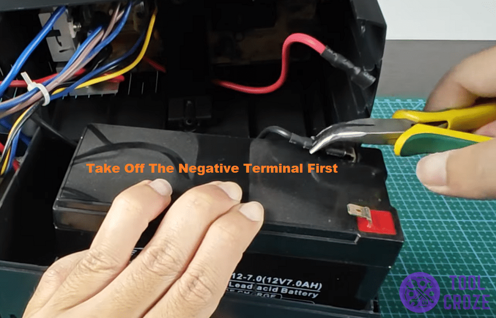 disconnect positive and negative terminal wiring