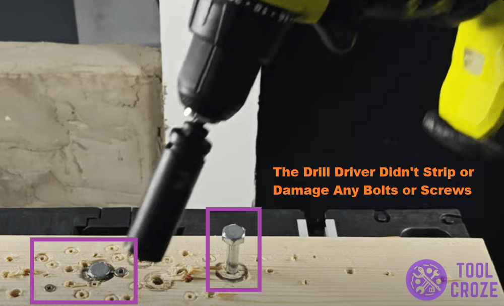 ryobi pcl206 driving screws into wood