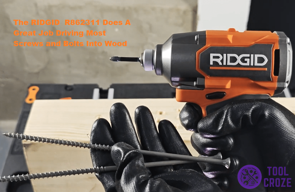 screws with ridgid r862311 impact driver