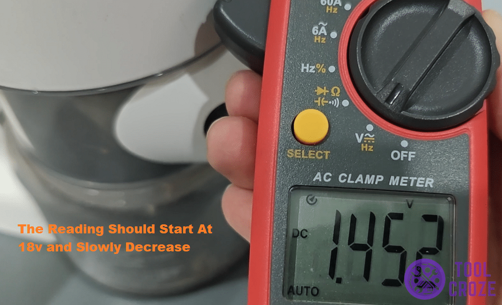 test the vacuum's voltage