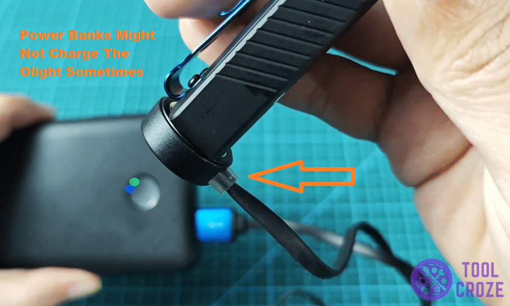 try a different power bank or charger