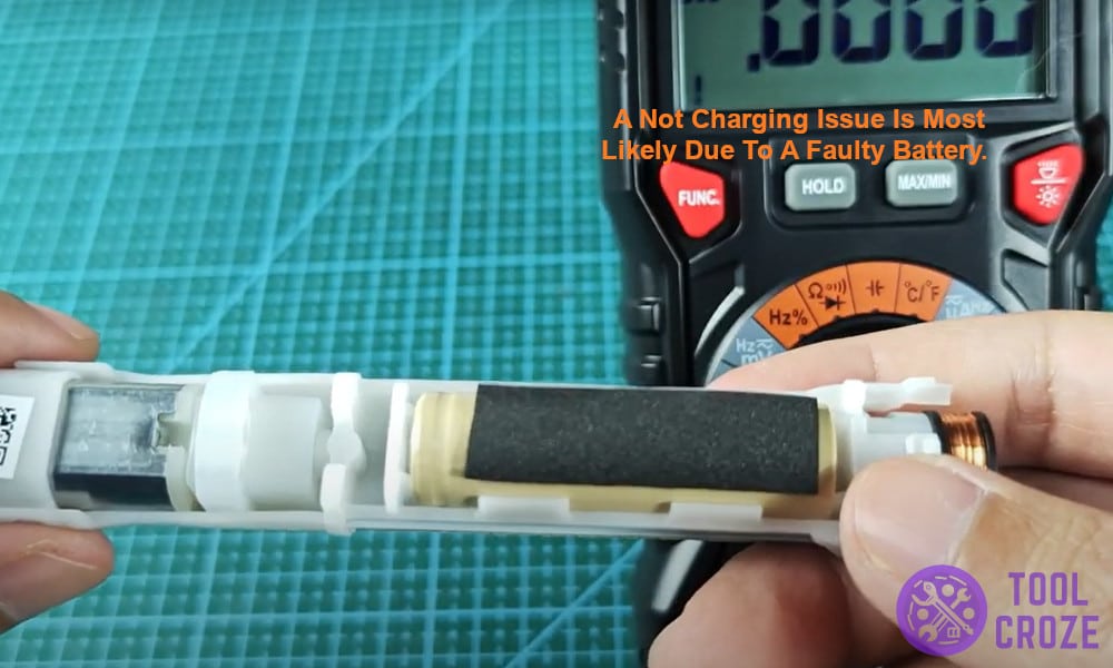 A not charging issue is most likely due to a faulty battery.