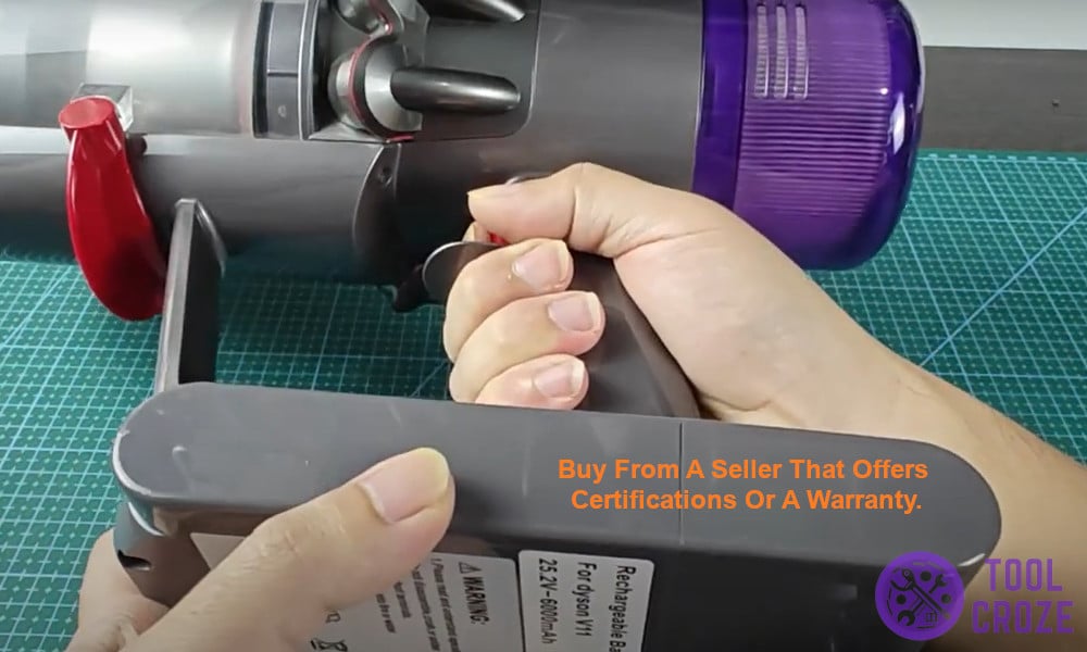 Buy from a seller that offers certifications or a warranty.
