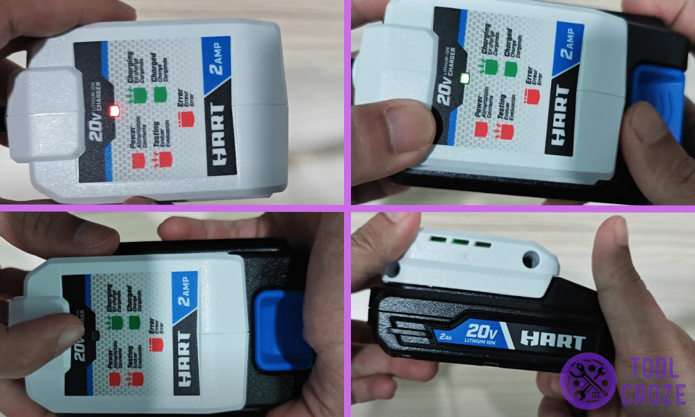 HART Battery Charger Indicator Light Meanings 