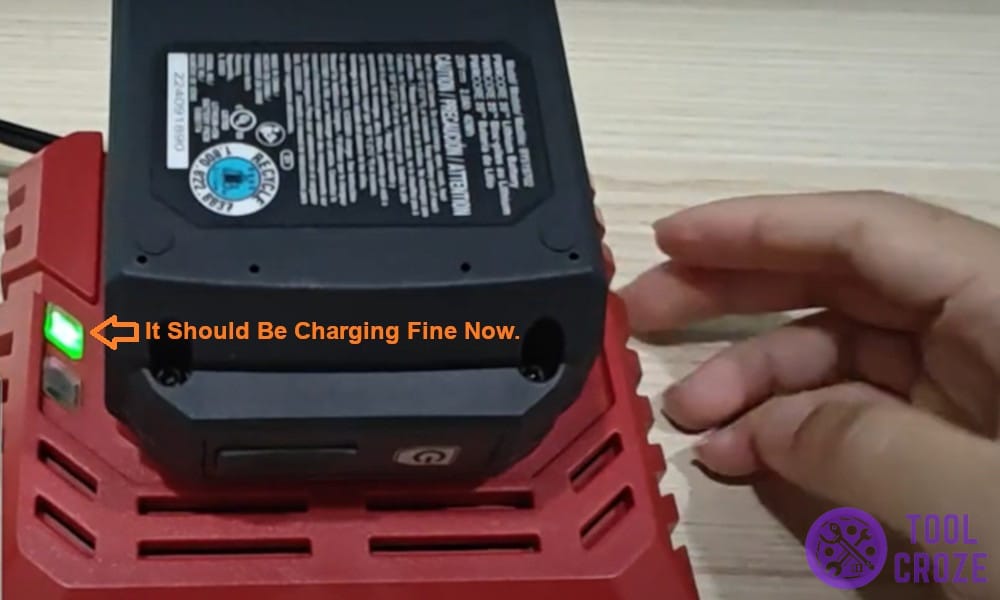 It should be charging fine now.