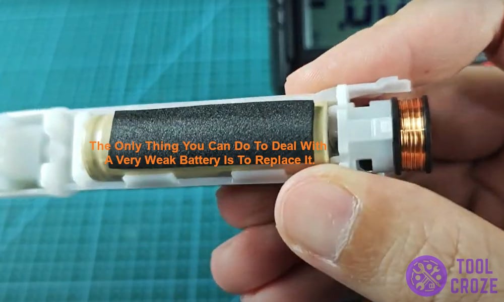 Replace a very weak battery.