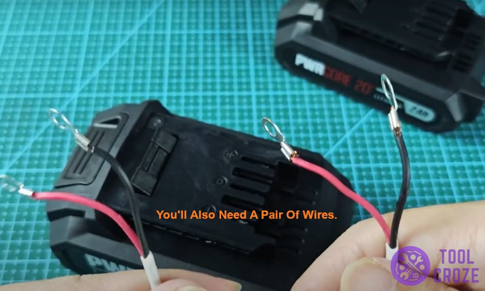 You'll also need a pair of wires.