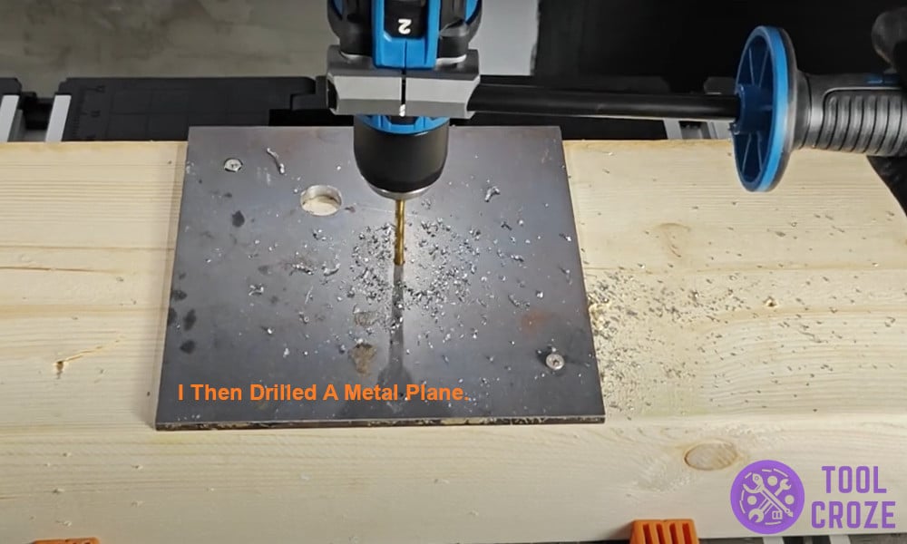I then drilled a metal plane