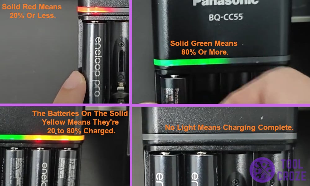 Panasonic BQ-CC55 Charger Light Meaning (Flashing Red)